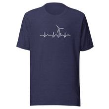 Wind Turbine Heart Beat Unisex t-shirt (W)