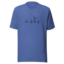 Wind Turbine Heart Beat Unisex t-shirt