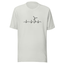 Wind Turbine Heart Beat Unisex t-shirt