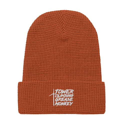 Tower Climbing Grease Monkey Waffle beanie